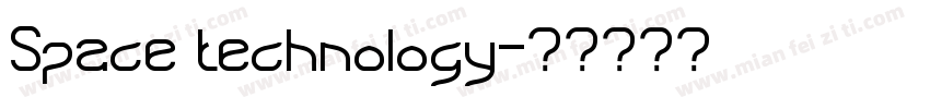 Space technology字体转换